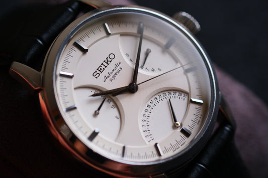 Seiko Pressage SARD009 6R24-00C0 Retrograde White Cream Dial Great Condition