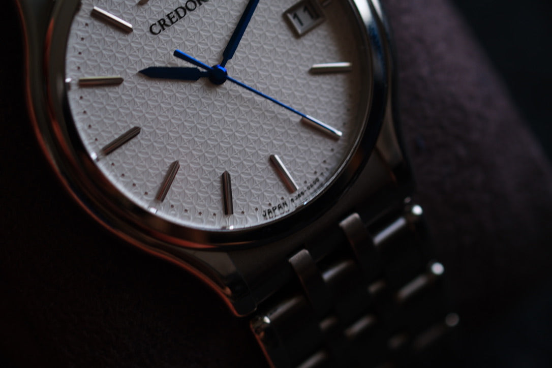 Credor Signo Couple GCAZ057 8j86-7A00 Blue Hand Box Men/lady 4j85-0A20 Excellent Condition