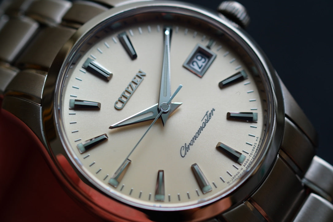 Citizen Chronomaster The Citizen A660-T006884 HAQ Champange Dial Full Box Paper Excellent Condition Serviced