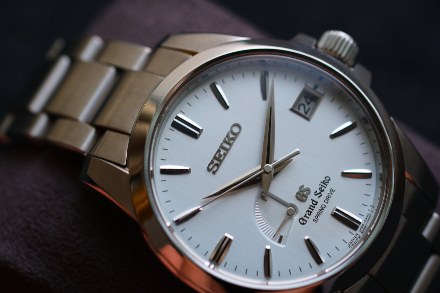 Grand Seiko SBGA015 9R65-0AG0 Spring Drive Ice Blue Dial Excellent Condition