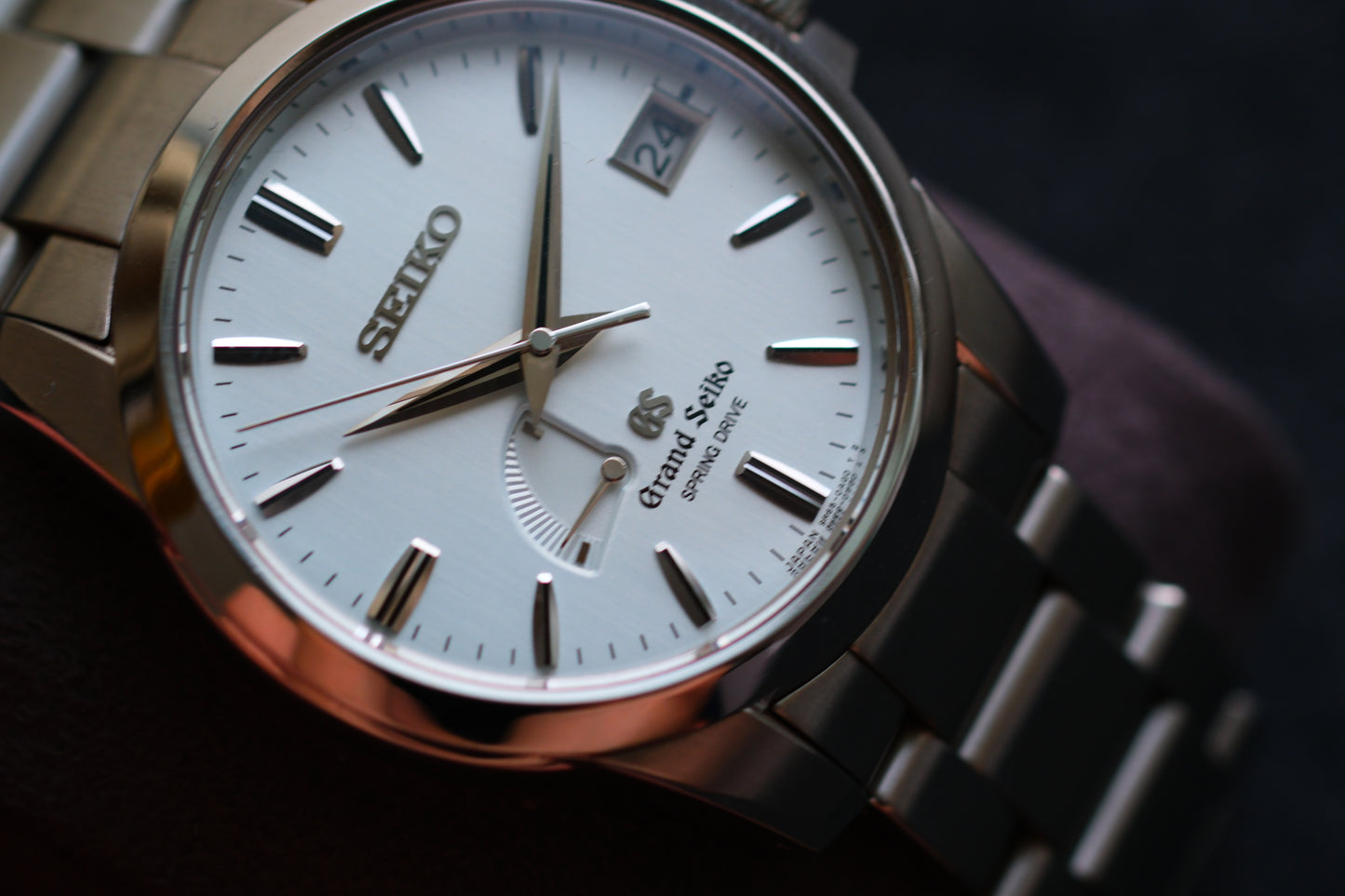 Grand Seiko SBGA015 9R65-0AG0 Spring Drive Ice Blue Dial Excellent Condition