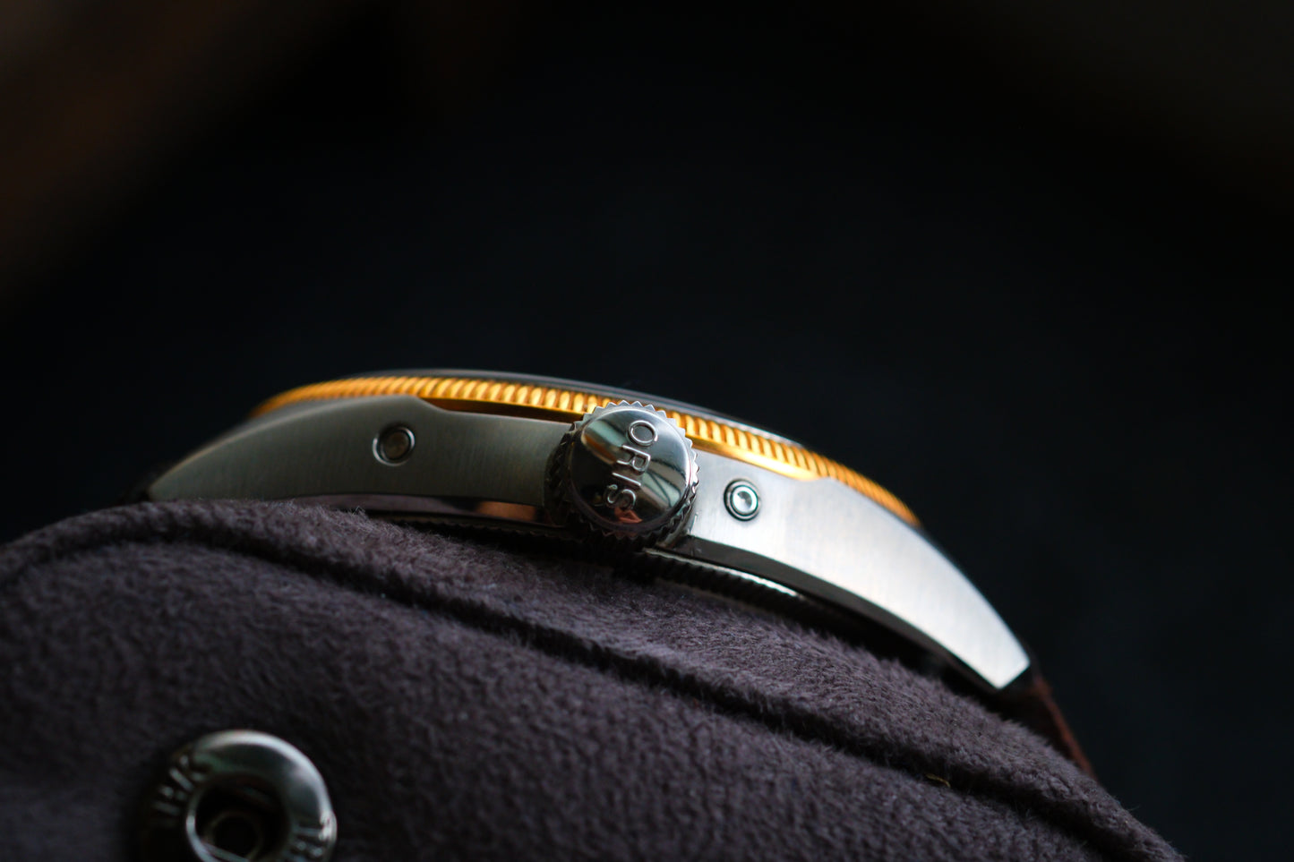 Oris Big Crown Complication Day-Date-GMT Steel Moonphase Guilloche dial Full Box Good Condition