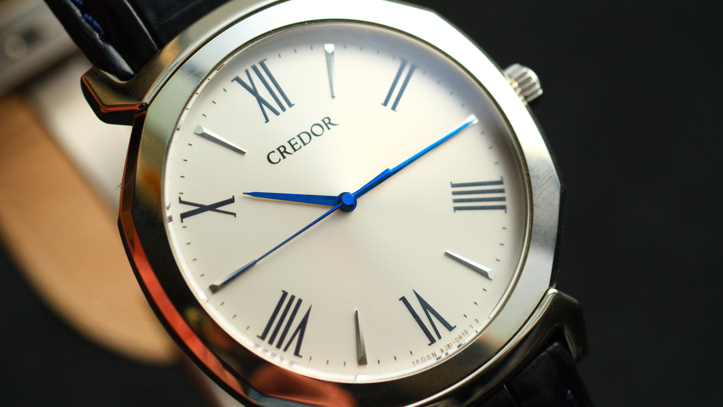 Credor GCAR975 8j81-0AS0 Linealx White Dial Excellent Condition