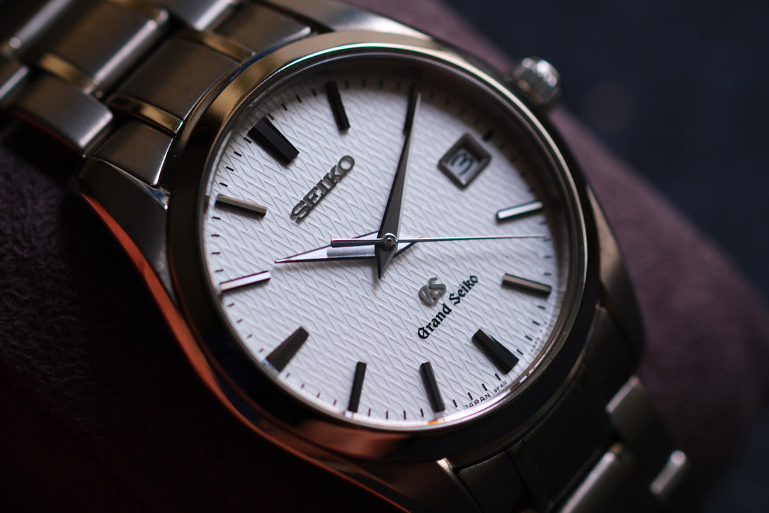 Grand Seiko SBGX067 37mm Full Titanium Rare White structure Texture Dial