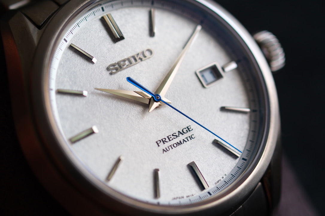 Seiko Pressage SARX055 6R15-04A0 Full Titan | Snow Flake Dial| Full Box Paper| Excellent Condition| Serviced