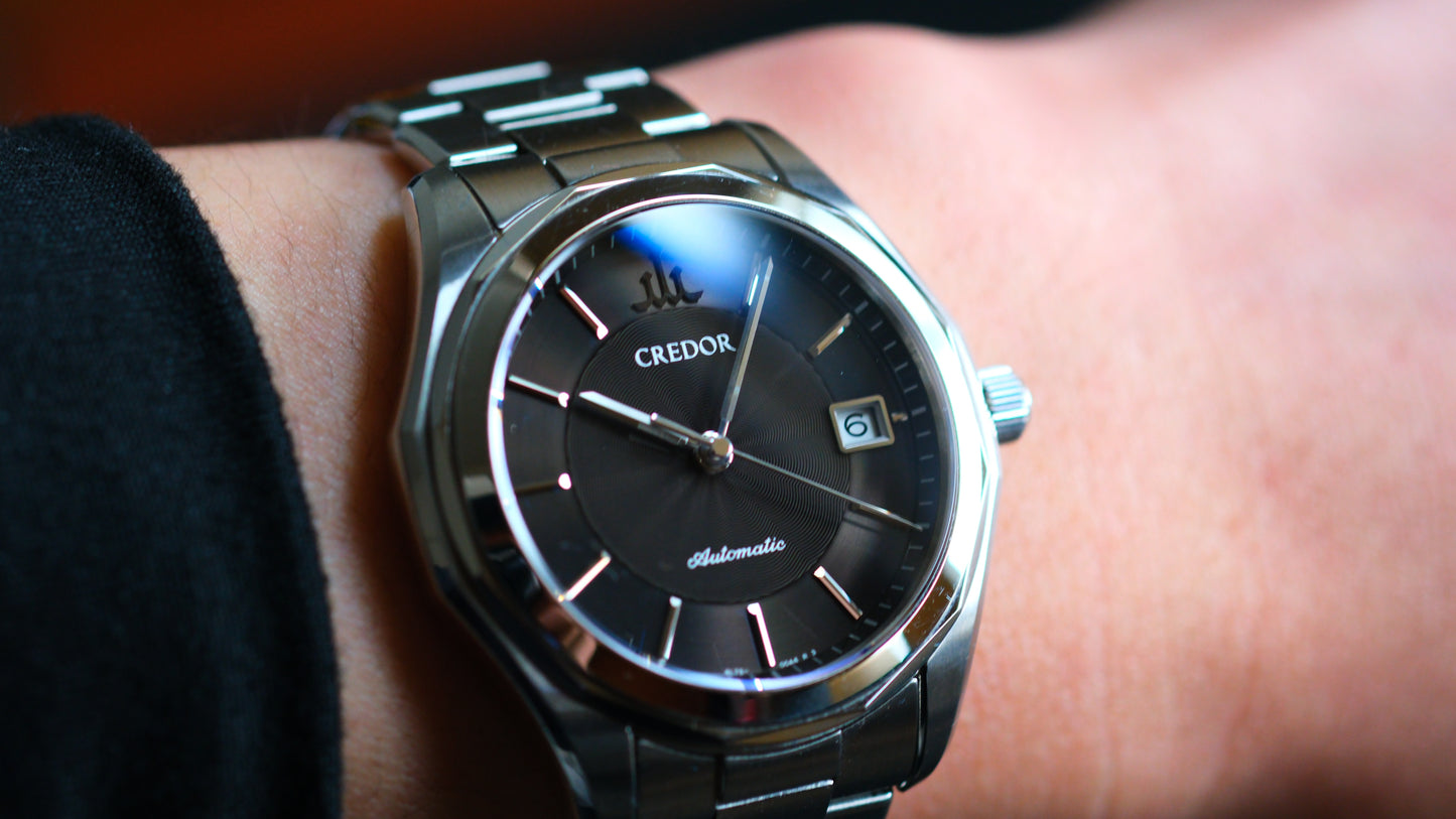 Credor Signo GCBW997 Automatic 4L75-00A0 Two tone Black Dial