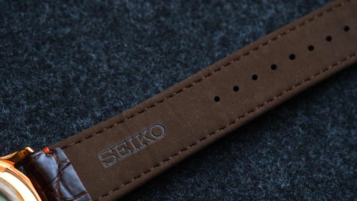 Seiko BEMAC Anniversary SZSD001 6R24-00D0 Double Retrograde Rose Gold Unused Like New Condition