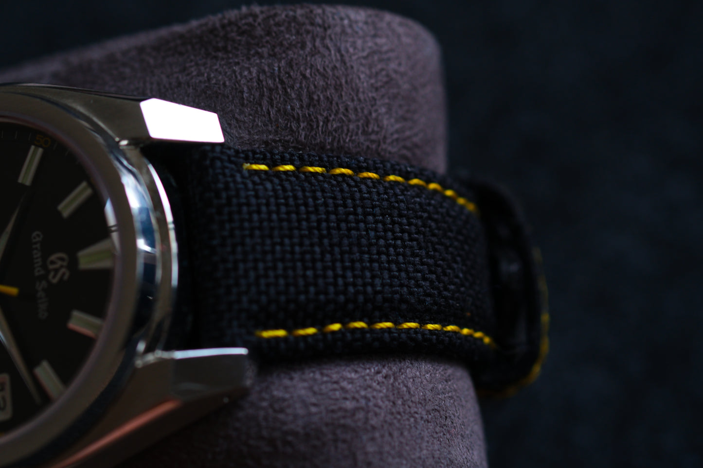 Grand Seiko SBGV243/9F83-0AL0 Sport Collection Black Yellow Dial Good Condition Full Box Paper