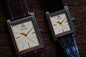 Credor Couple Tank Signo GCAR049 8j81-0AK0 4j81-0AK0 Fabric-textured dial Men and Lady Good Condition