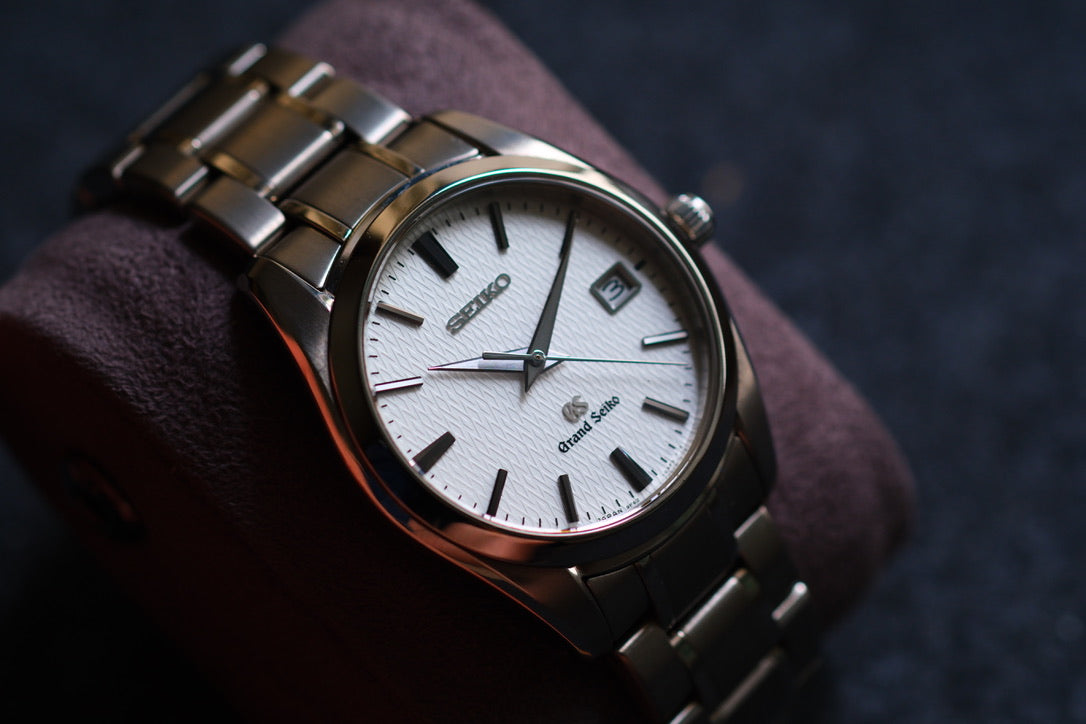 Grand Seiko SBGX067 37mm Full Titanium Rare White structure Texture Dial