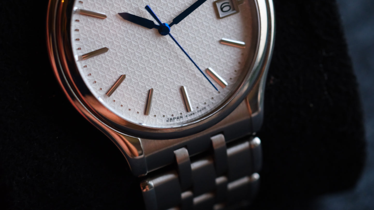 Credor Signo Quart 8j86-7A00 Blue Hand Box Manual User