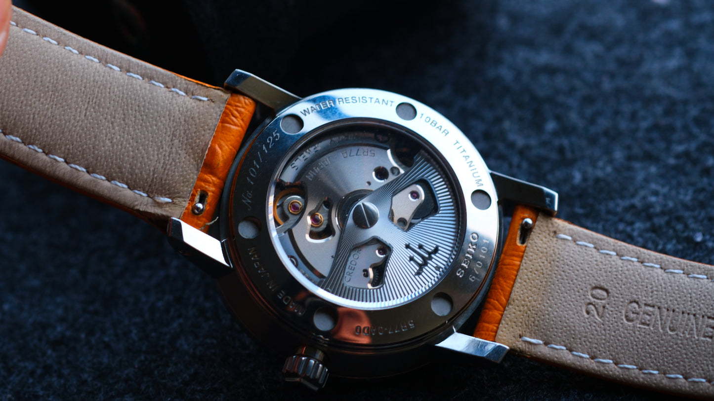 Credor GCLL993 Titanium Moonphase Spring Drive Titanium Limited to 125 pieces Serviced