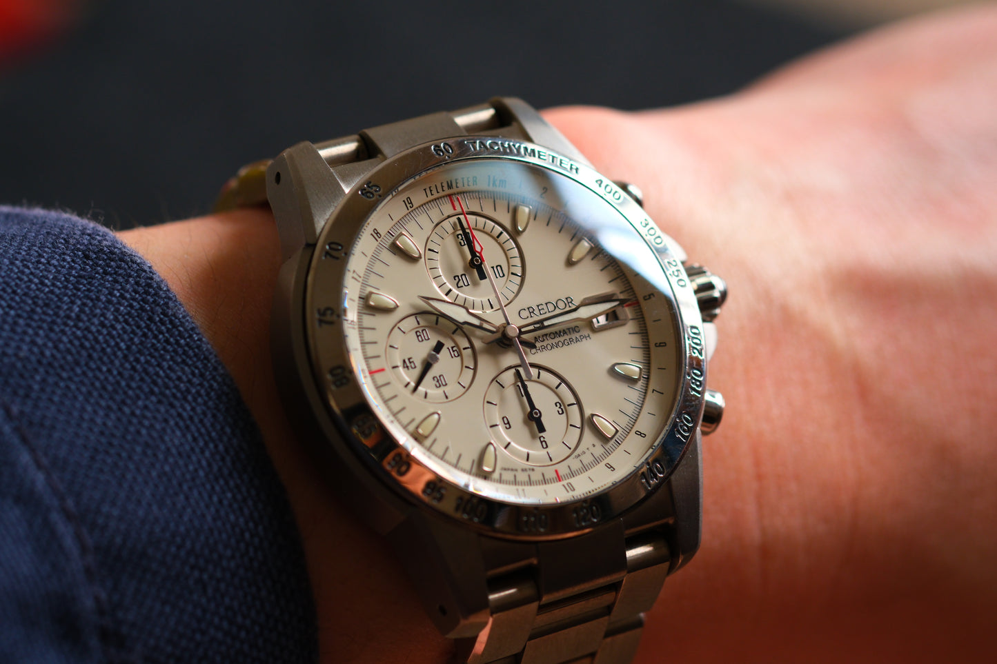 Credor Phoenix GCBP999 Chrnograph  6S78-0A20 Full Titanium Full Serviced Excellent Condition