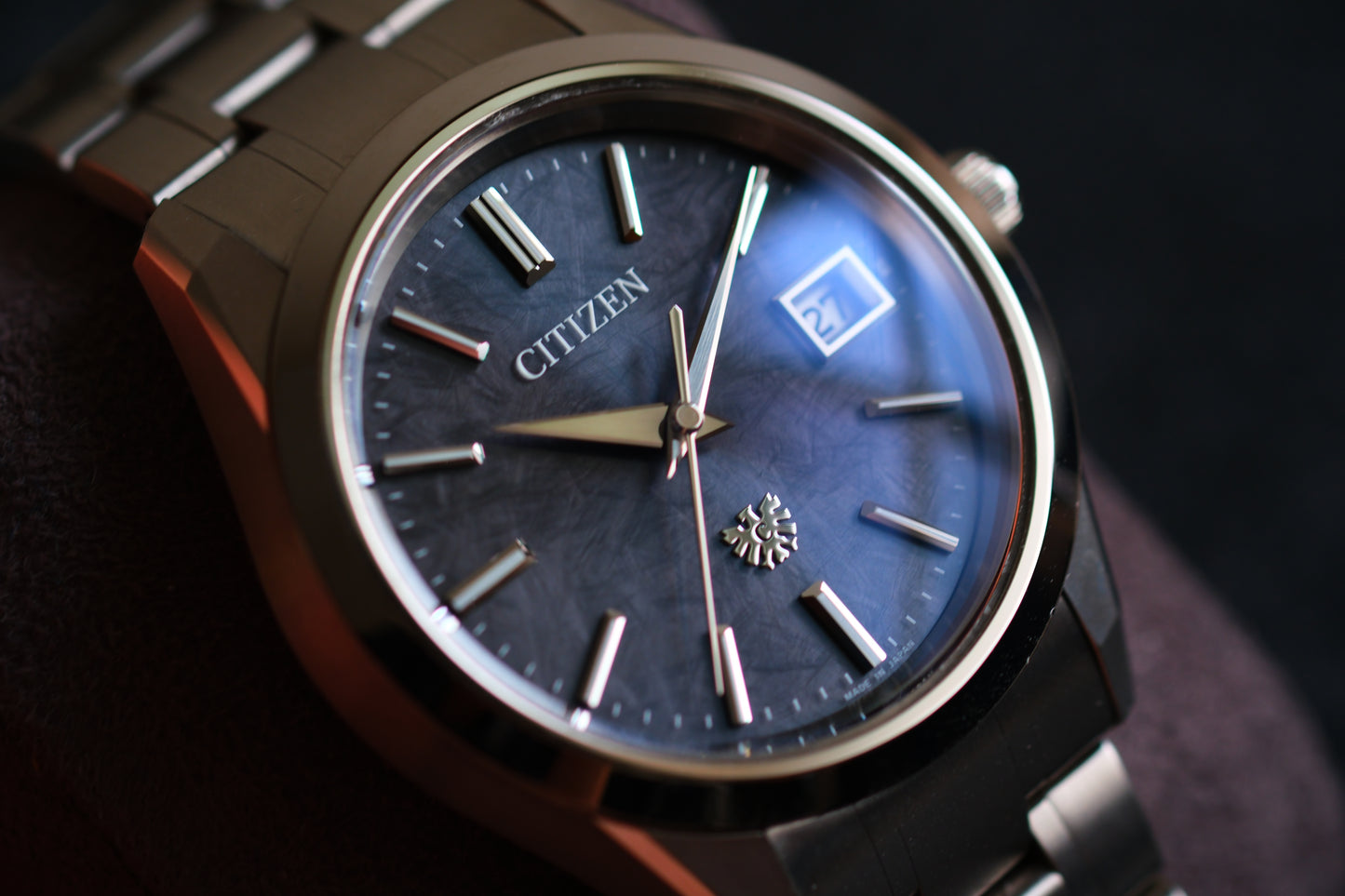 The Citizen AQ4100-57E Eco-Drive HAQ Beautiful Texture Dial Full Box Paper Date 26/5/2026
