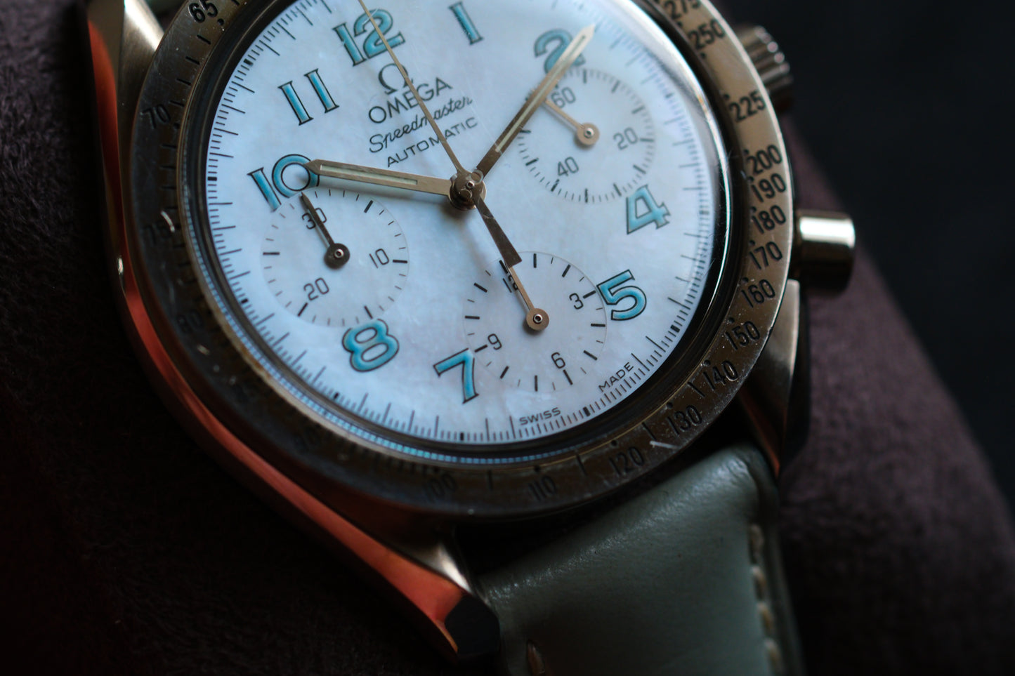 Omega Speedmaster 3802.71.53 Automatic Chrnograph White MOP Dial