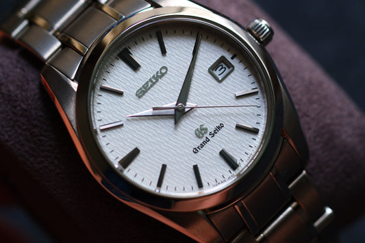 Grand Seiko SBGX067 37mm Full Titanium Rare White structure Texture Dial