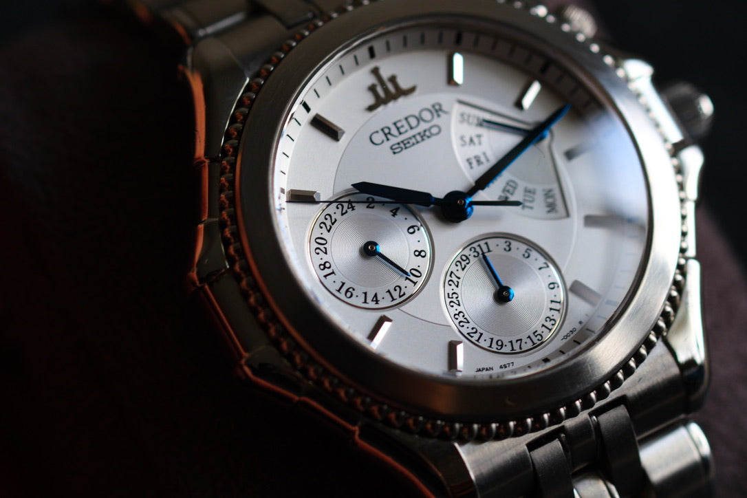 Credor Pacifique GCBG997 Retrograde 4S77-0A20 Full Paper Full Serviced Excellent Condition