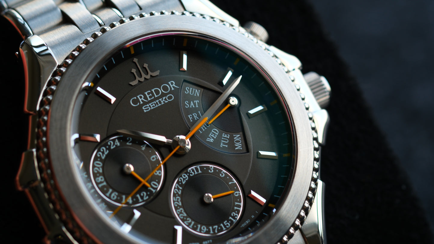 Credor Pacifique GZBG999 4s77-0A20 38mm Full Box Excellent Condition Like New