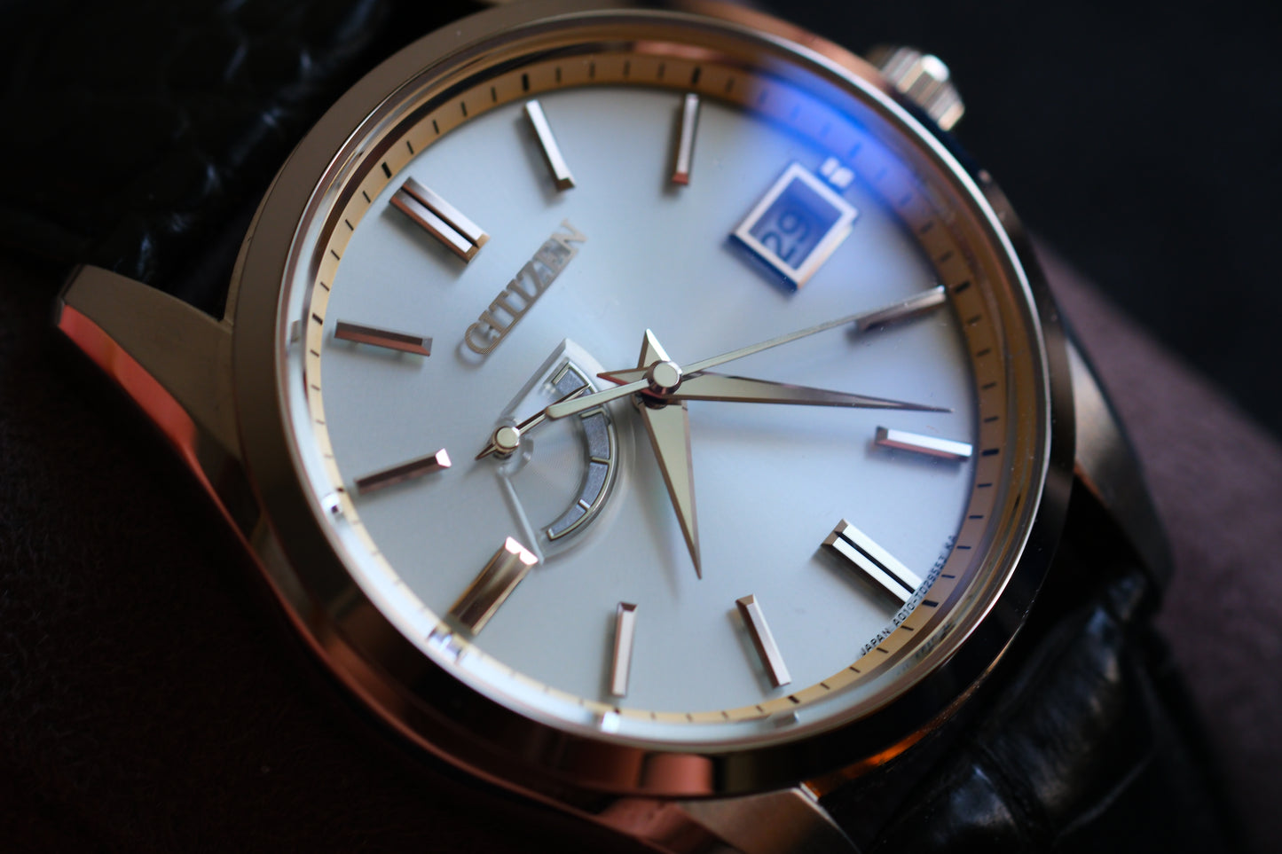 The Citizen AQ1010-03A/A010-T018530 Eco Drive Full Box Paper White Dial