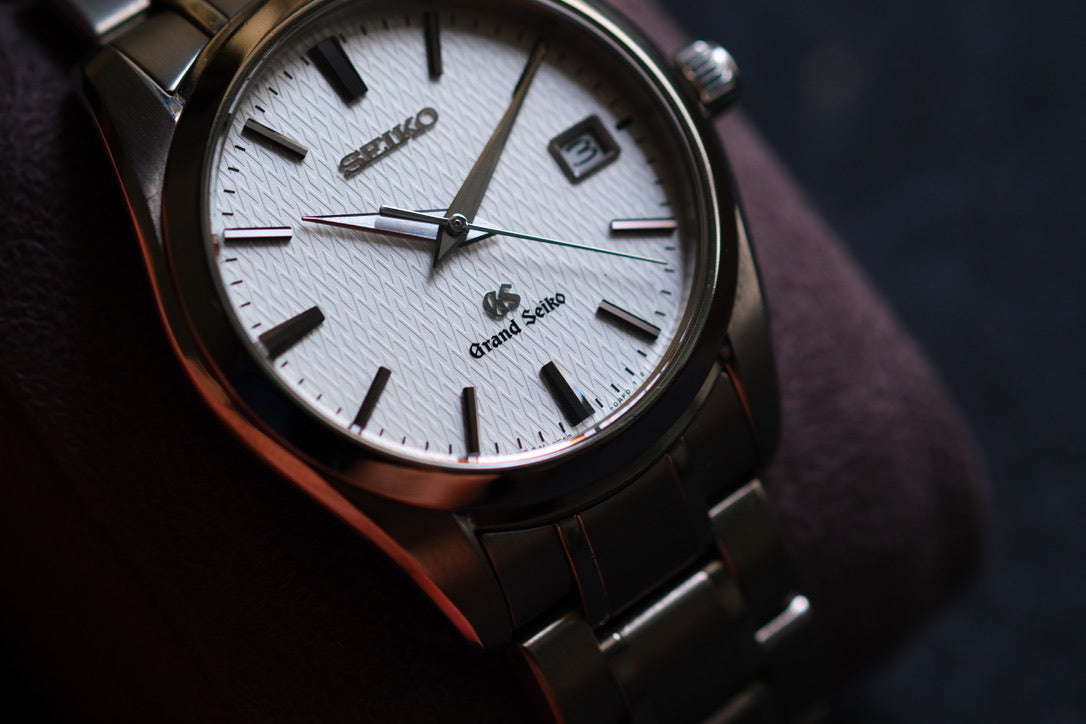 Grand Seiko SBGX067 37mm Full Titanium Rare White structure Texture Dial