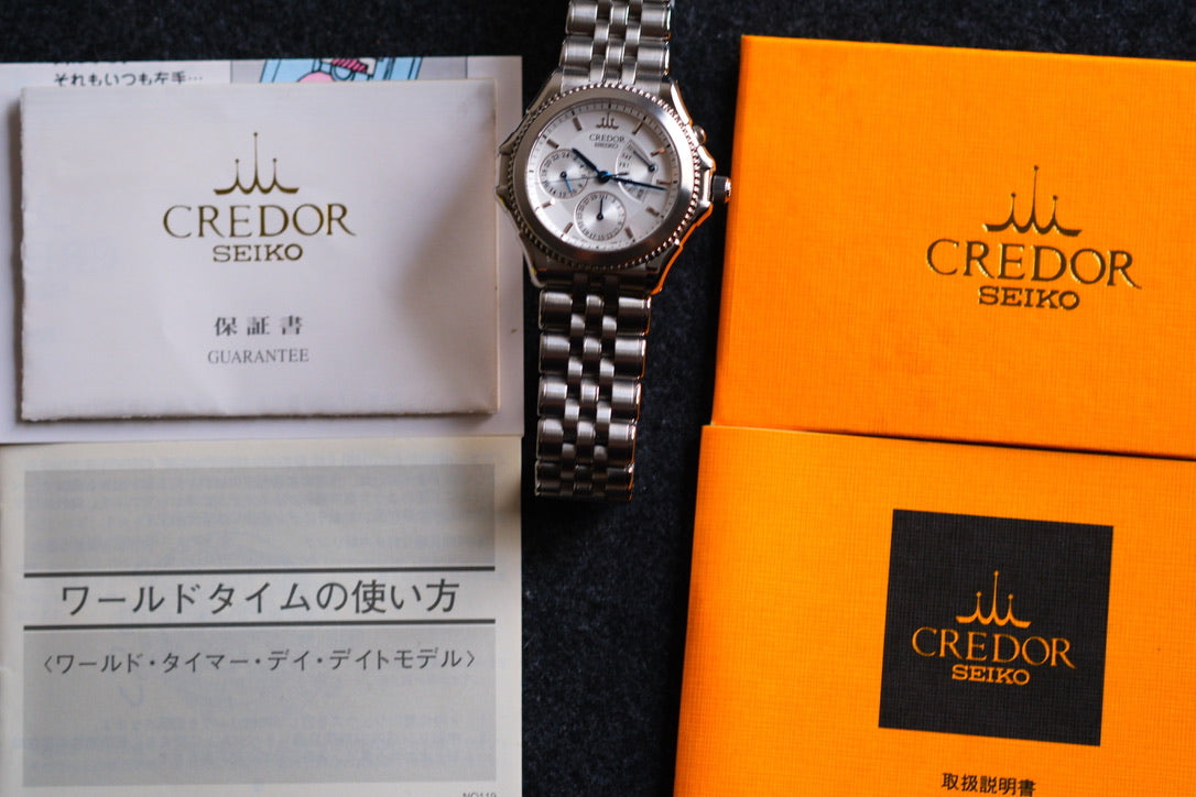 Credor Pacifique GCBG997 Retrograde 4S77-0A20 Full Paper Full Serviced Excellent Condition