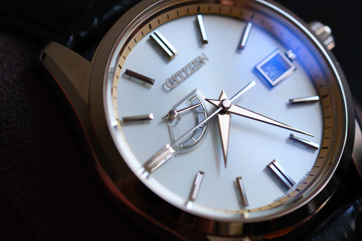The Citizen AQ1010-03A/A010-T018530 Eco Drive Full Box Paper White Dial