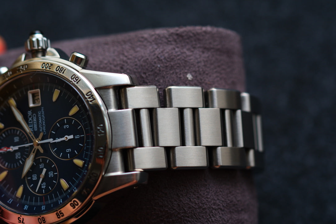 Credor GCBP995 6S78-0A10 Phoenix Chrnograph Blue Dial Super Rare Excellent Condition Serviced