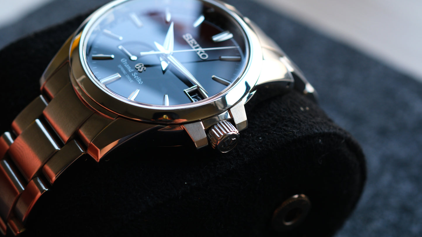 Grand Seiko Spring Drive 9R65-0AG1 Black Dial Excellent Dial Full Serviced