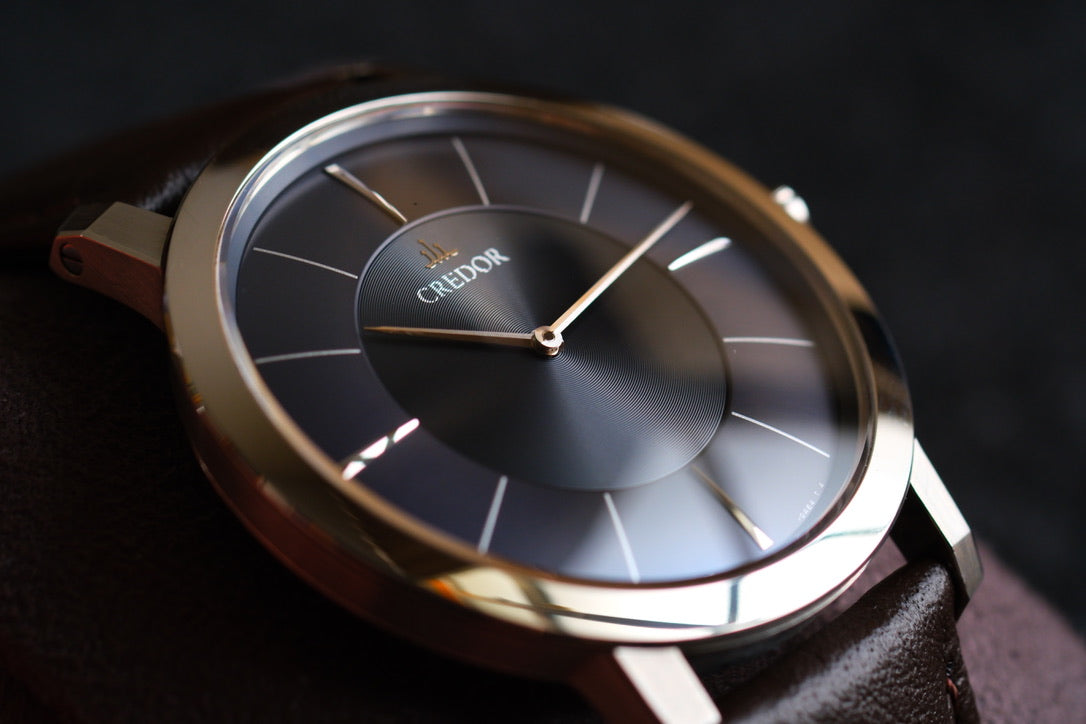 Credor Node GCAR987 Quart 8J80-0AD0 Two Tone Black Dial Good Condition