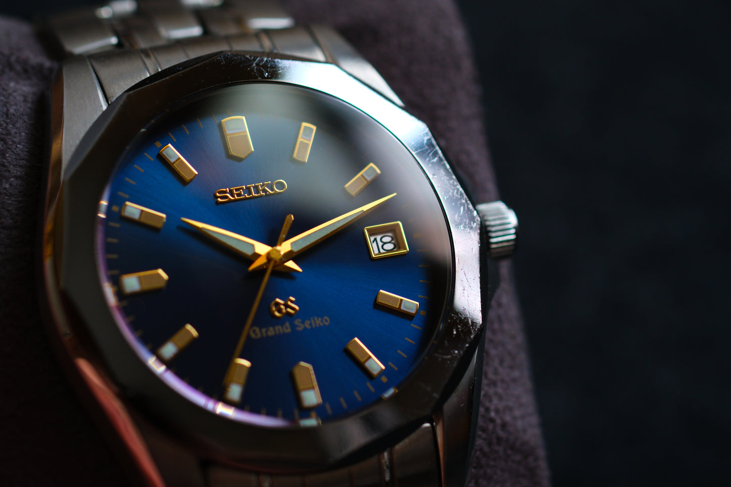 Grand Seiko Quart 8J56-8000 Blue Dial