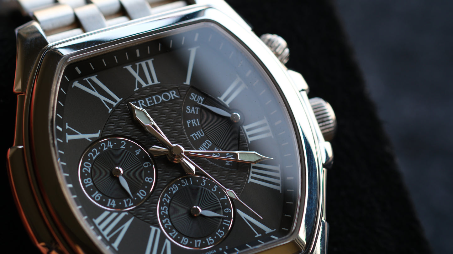 Credor Pacifique GCBG973 Retrograde 4s77-00B0 Excellent Condition Full Box Paper