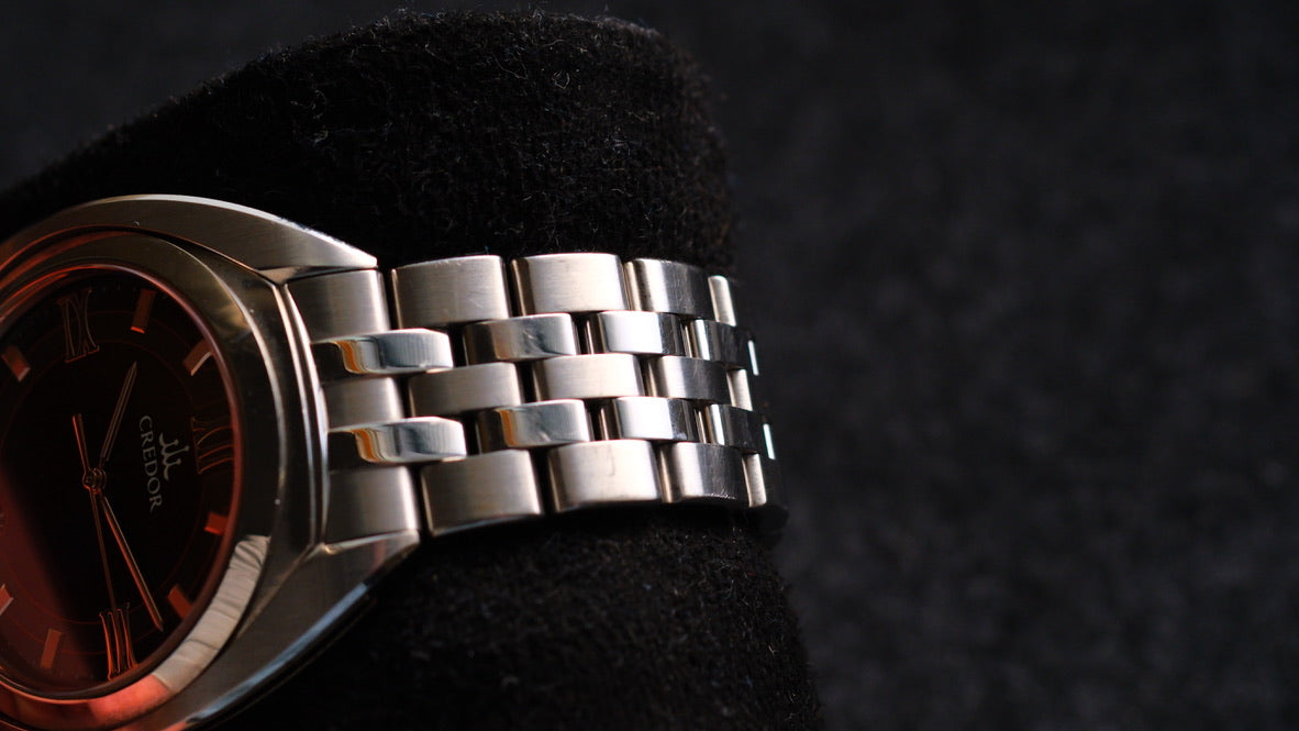 Credor Signo 8J86-0AB0 Quart Beautiful Brown Dial