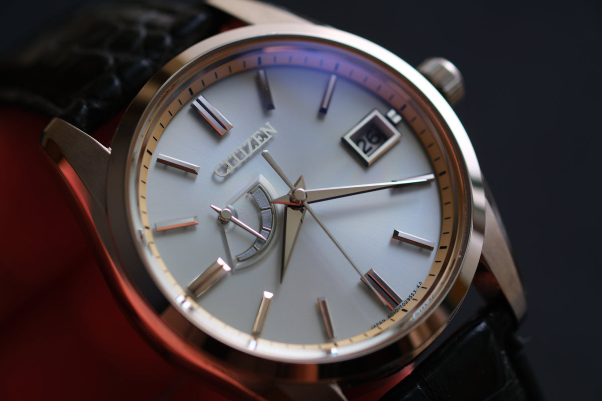 The Citizen AQ1010-03A A010-T018530 Eco Drive Full Box Paper White Ice Blue Dial