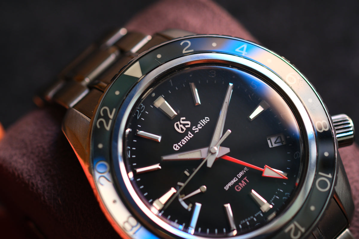 Grand Seiko SBGE201 9R66-0AA0 Spring Drive GMT Sapphire Bezel Excellent Condition