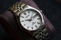 Grand Seiko SBGT001 9F83-9A00 Day date Excellent Condition Vintage Watch White Dial Travel Box