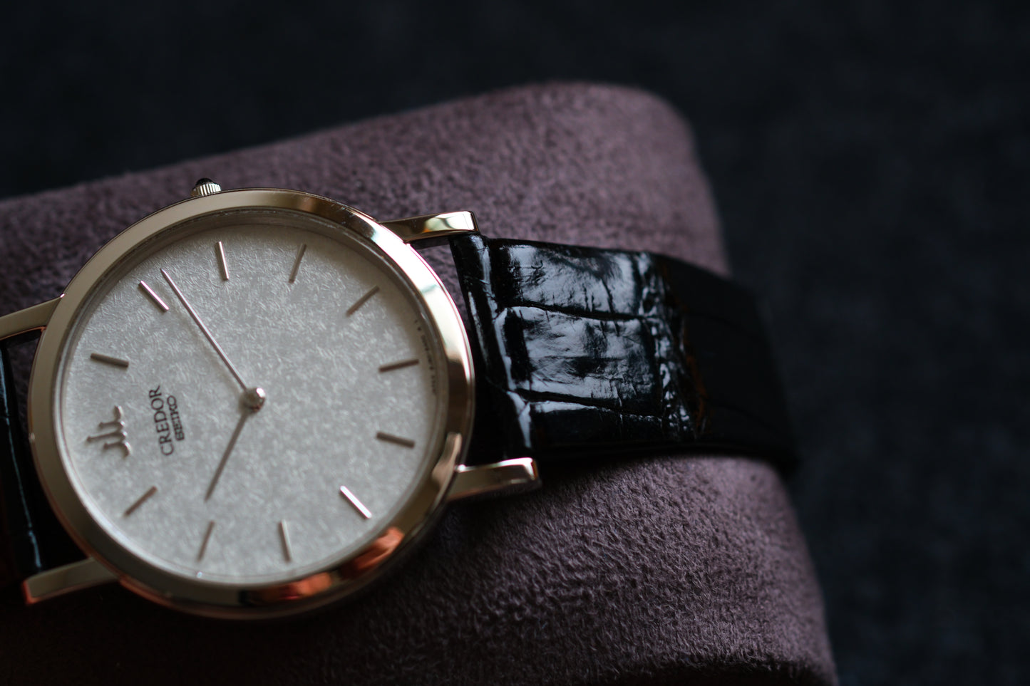 Credor GBAT009 8J80-8A00 HAQ Solid Platinum Pt950 Snow Flake Dial Like New Unworn Condition