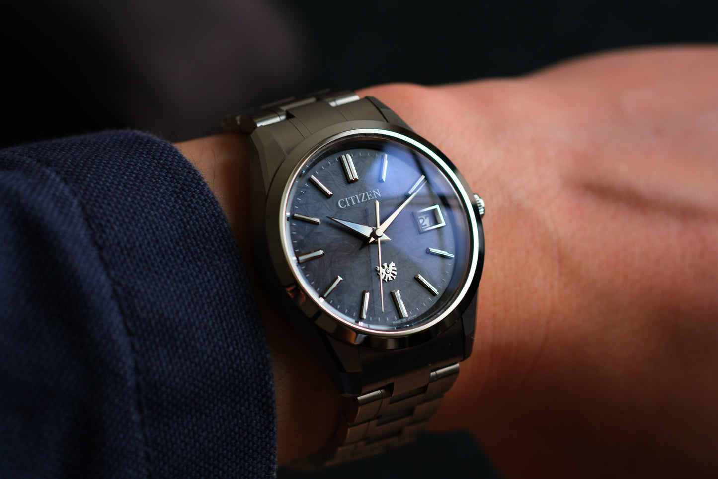 The Citizen AQ4100-57E Eco-Drive HAQ Beautiful Texture Dial Full Box Paper Date 26/5/2026