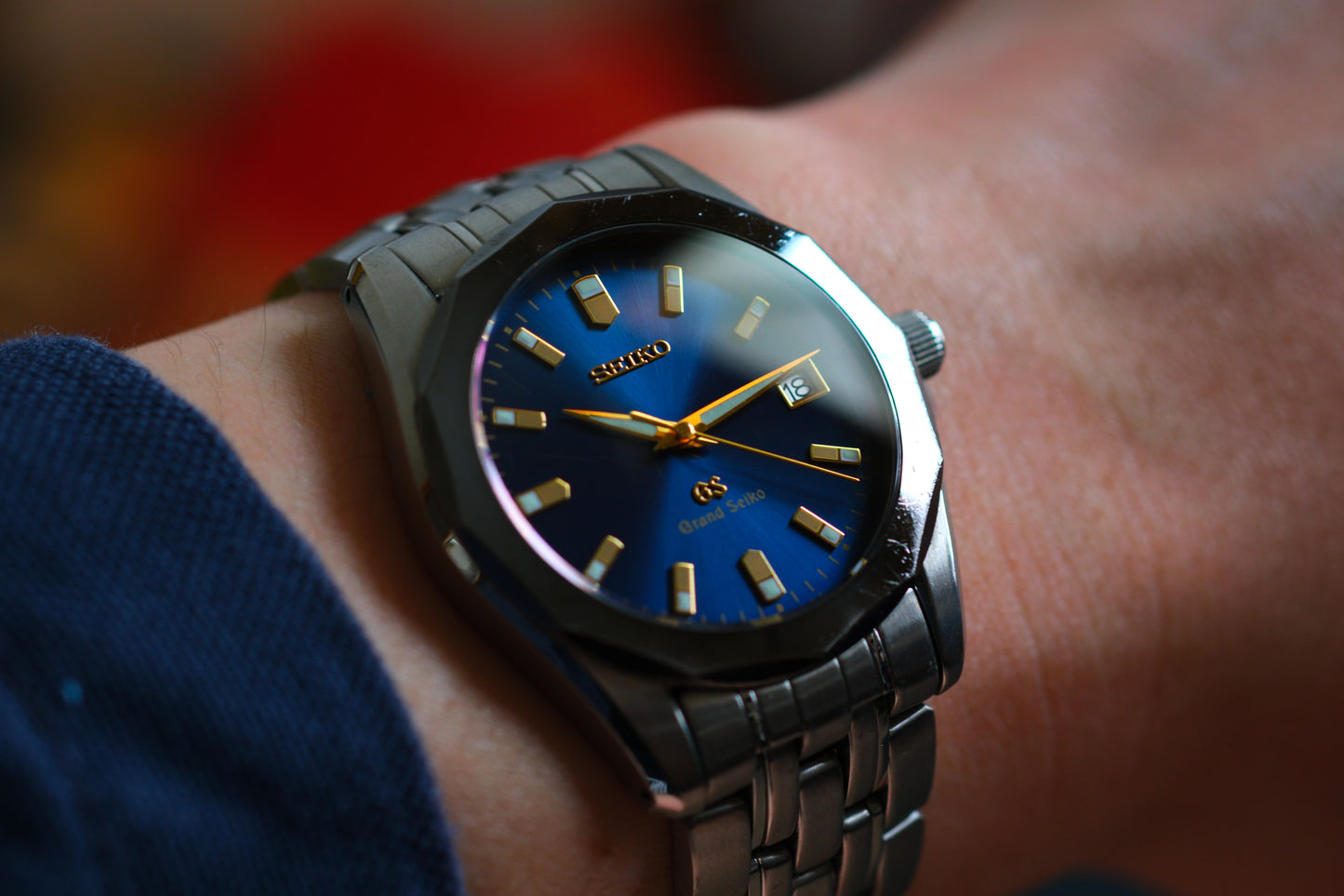 Grand Seiko Quart 8J56-8000 Blue Dial