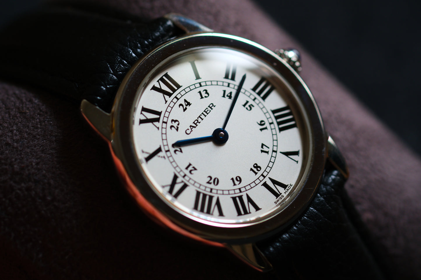 Cartier W6700155 Ronde Solo De Cartier 29mm Silver Good Condition Full Serviced