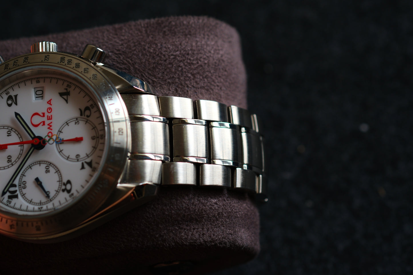 Omega Speedmaster Specialities 2012 Olympic Games Collection Blue Red Hands Excellent Condition |Full Serviced