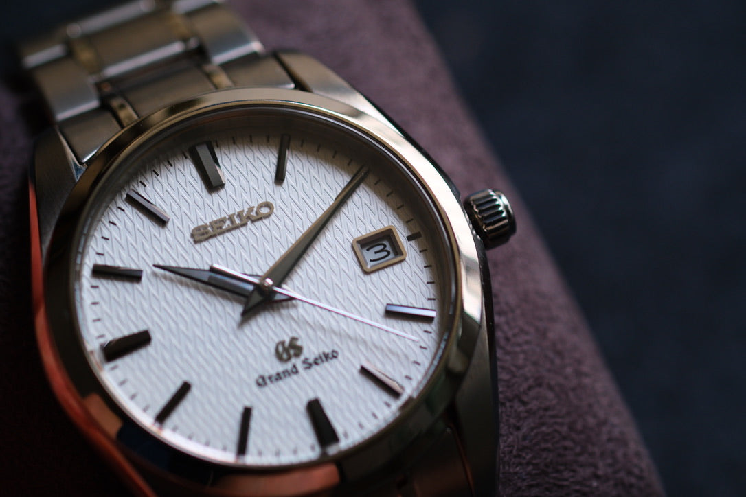 Grand Seiko SBGX067 37mm Full Titanium Rare White structure Texture Dial