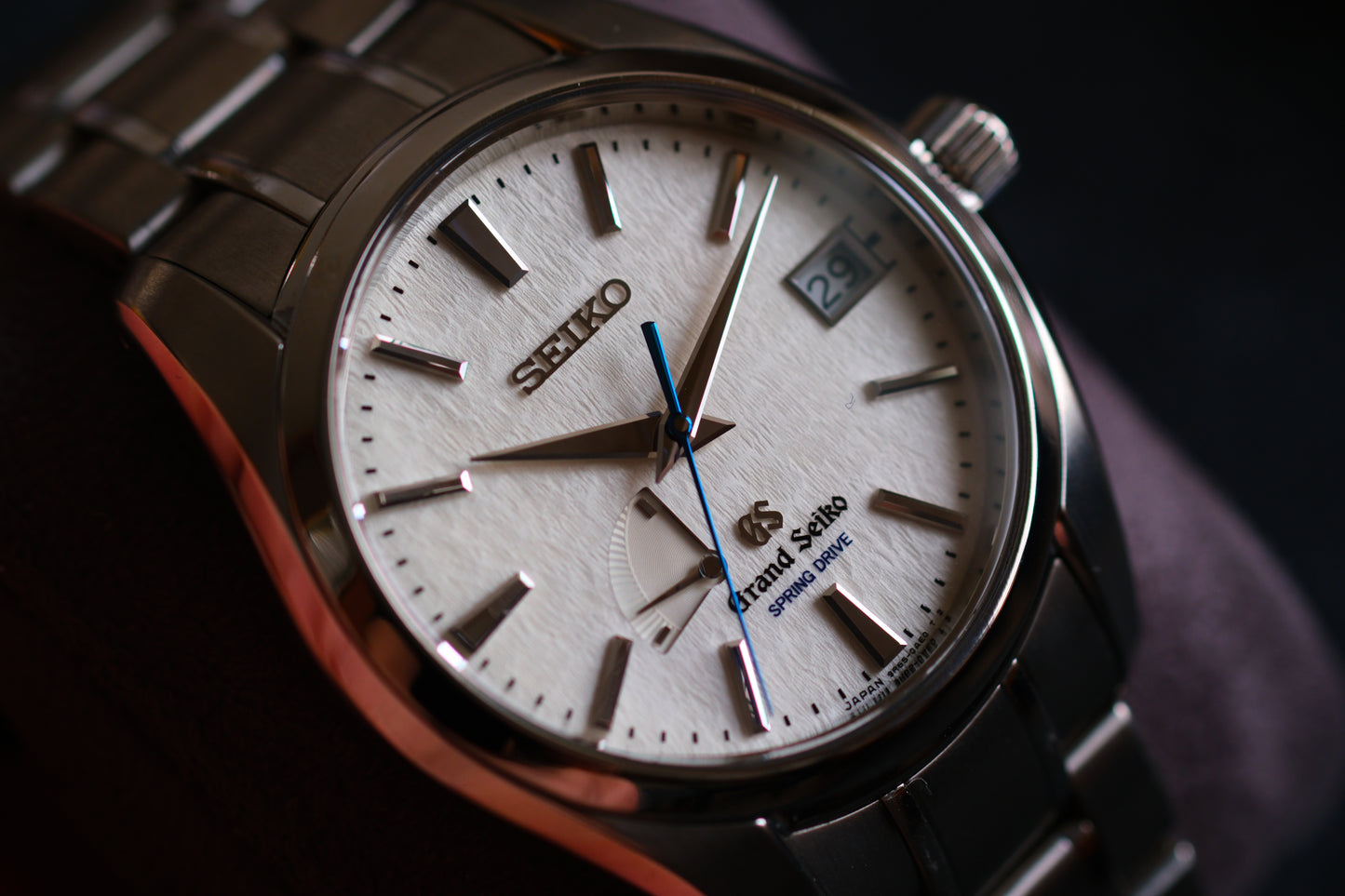 Grand Seiko SBGA011 Spring Drive 9R65-0AE0 Full Titanium Snow Flake Excellent Condition