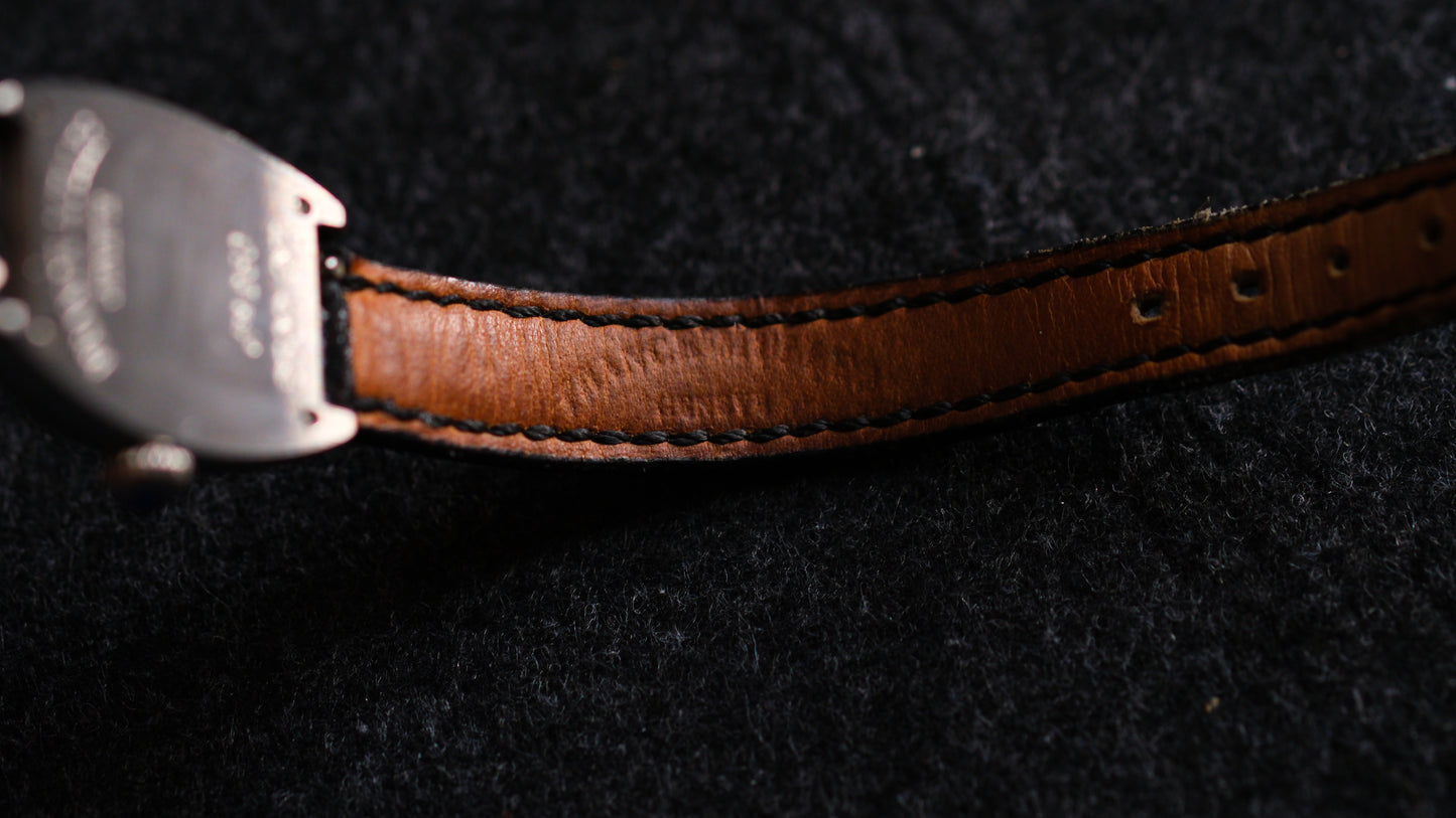 Franck Muller Geneve 2502QZ Acier Lady Watch Silver Dial Full Box Good Condition