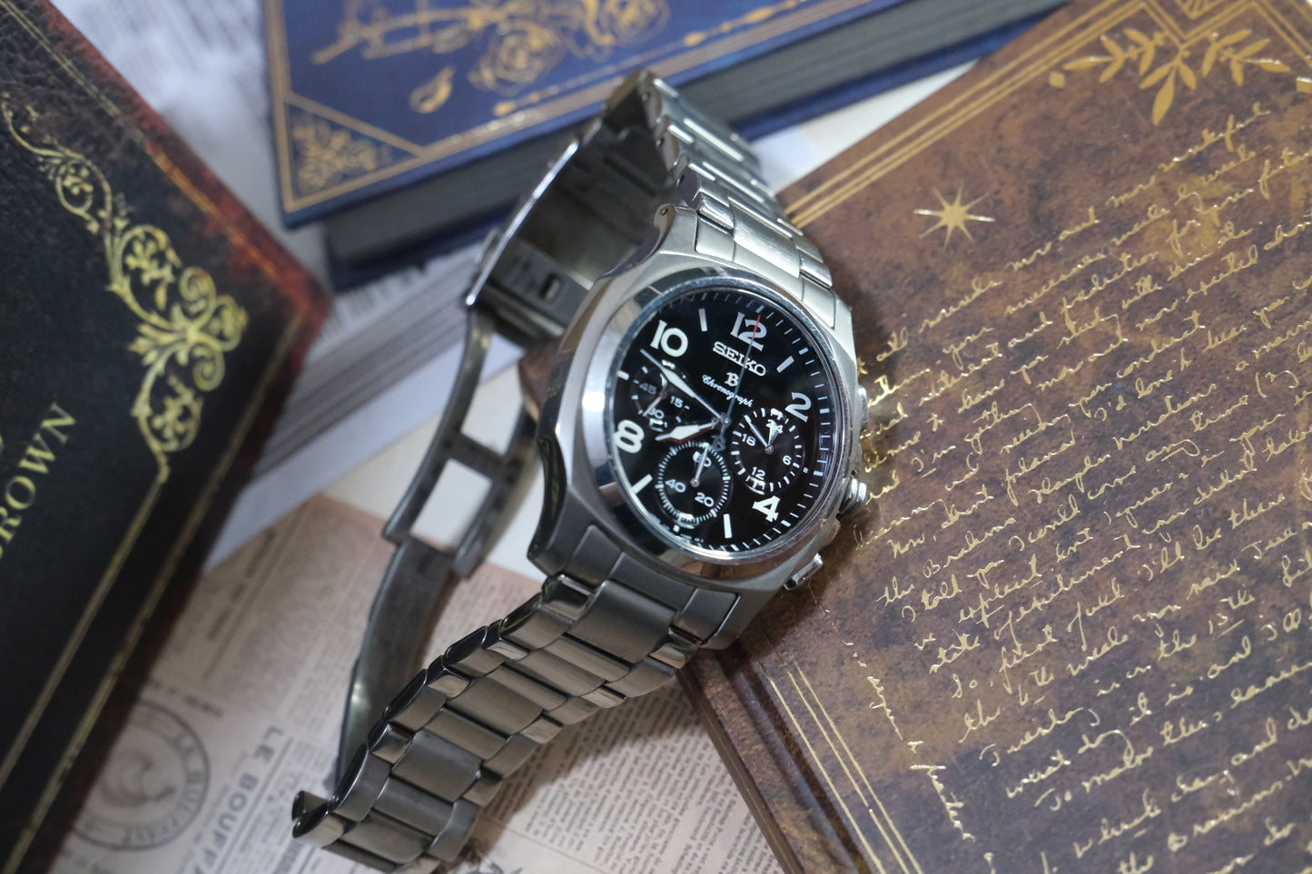 Seiko Bright SAGJ001 Quart Chrnograph Titanium