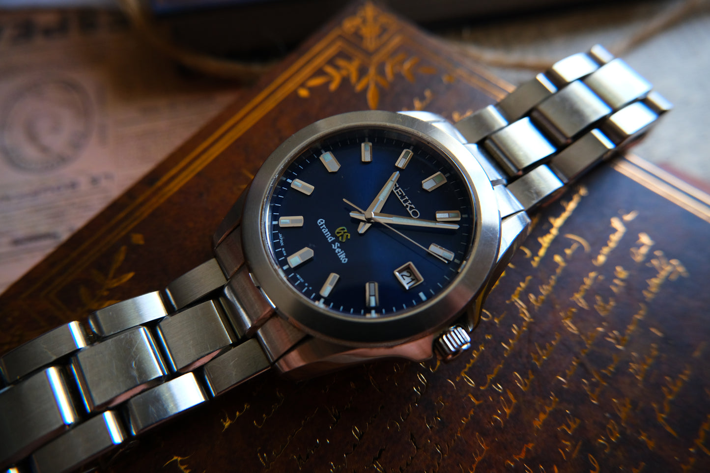 Grand Seiko Quart  8J56-8020 Blue Dial