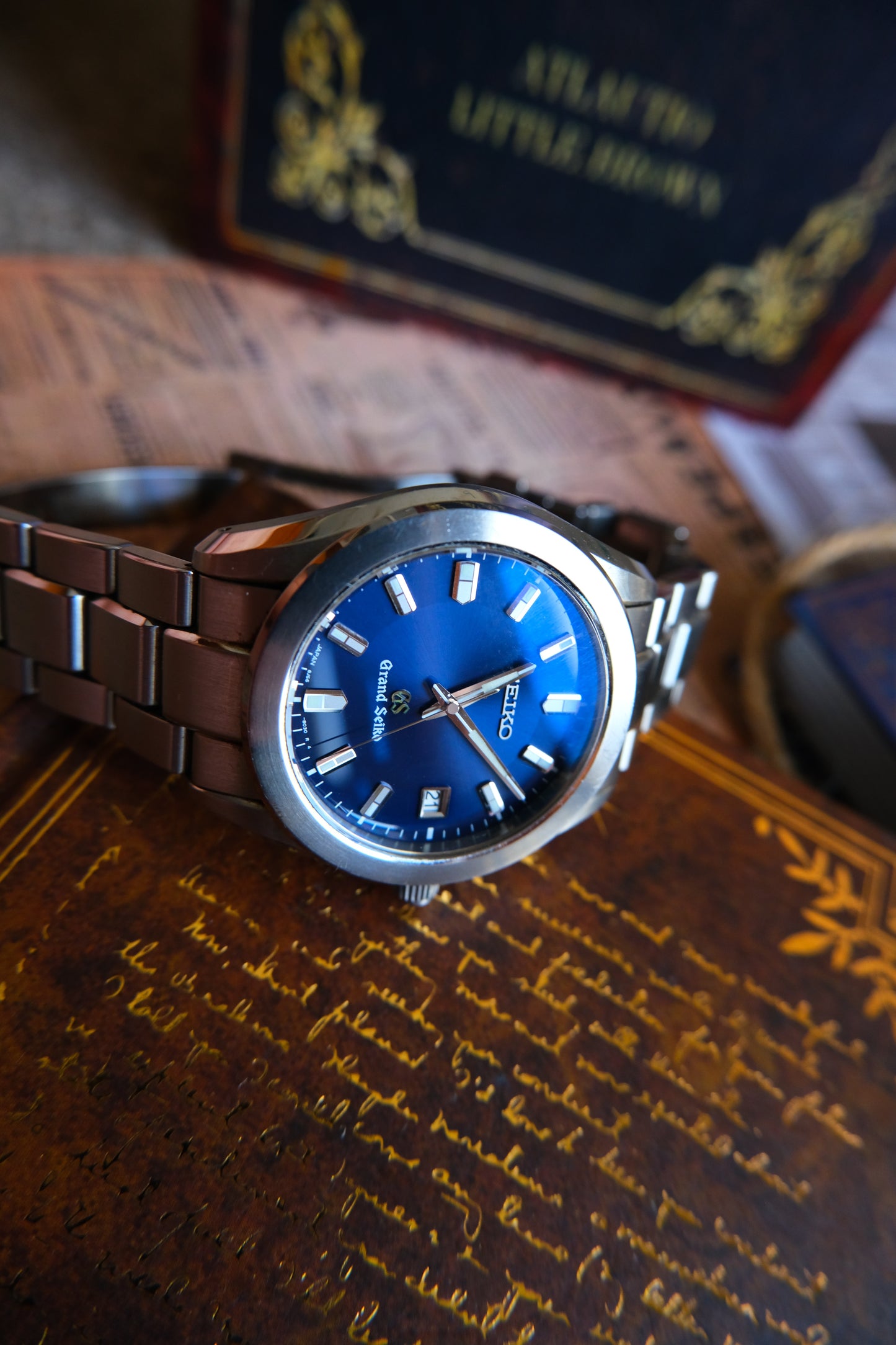 Grand Seiko Quart  8J56-8020 Blue Dial