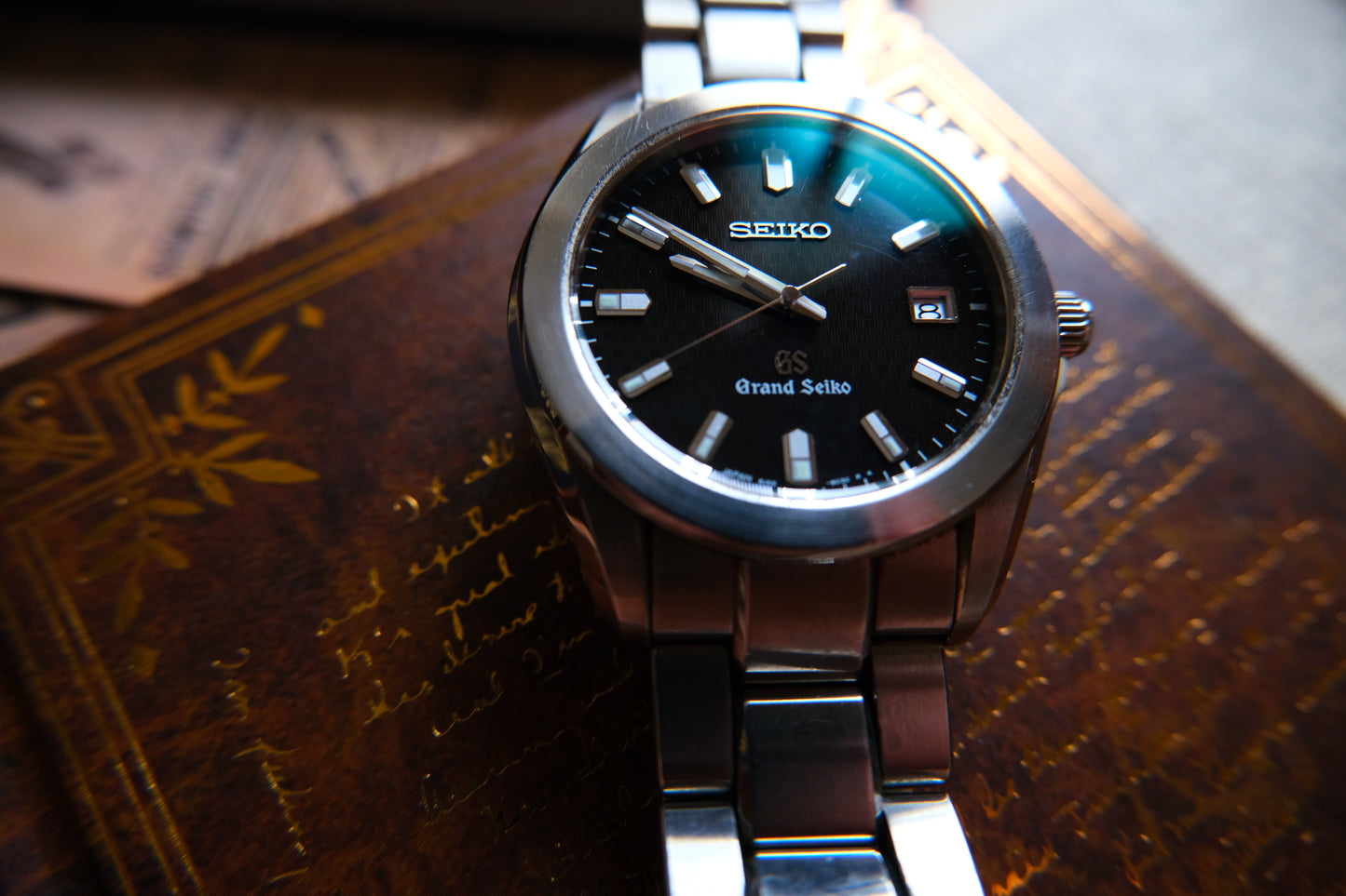 Grand Seiko 8J56-8020/SBGF021 Quart Black Dial