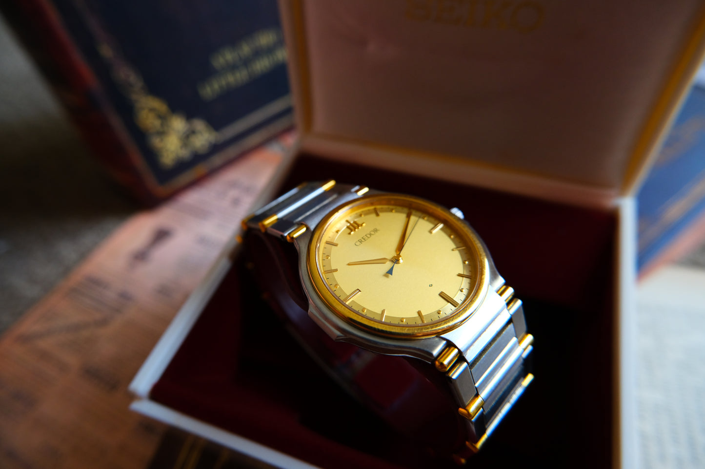 Credor Seiko 9571-7000 SS/22GP Quart