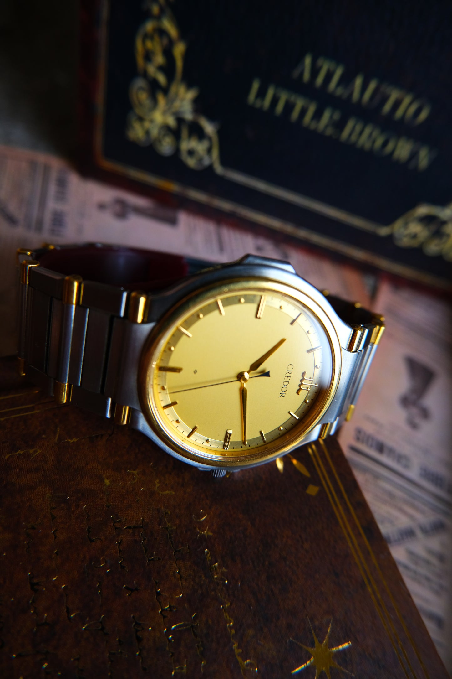 Credor Seiko 9571-7000 SS/22GP Quart