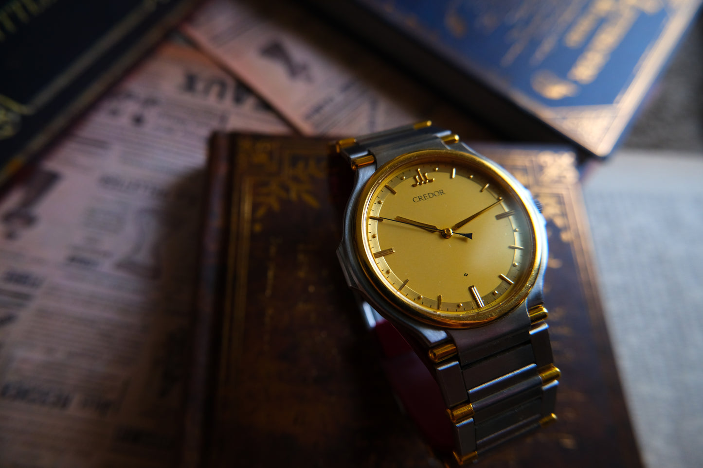 Credor Seiko 9571-7000 SS/22GP Quart